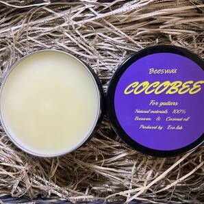 E.V.O Lab製 ギター用蜜蝋WAX COCOBEE 30g スパチュラ付き