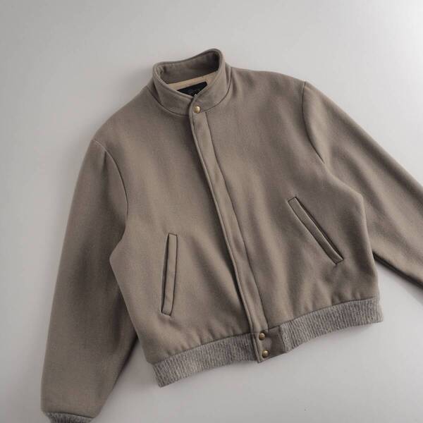 ウールリッチ Woolrich 正規品 ウールジャケット ベージュ ジップアップ メンズ 美品