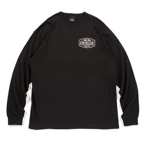 新品未使用 Deviluse デビルユース Trade Mark LS Tシャツ BLACK-XL