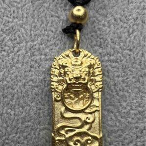 美しいベトナム砂金 祥雲麒麟 ネックレス