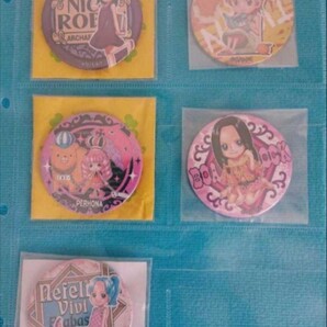 ワンピース ONE PIECE 缶バッジ 幼少期 ハンコック ナミ ペローナ ロビン ビビ レア