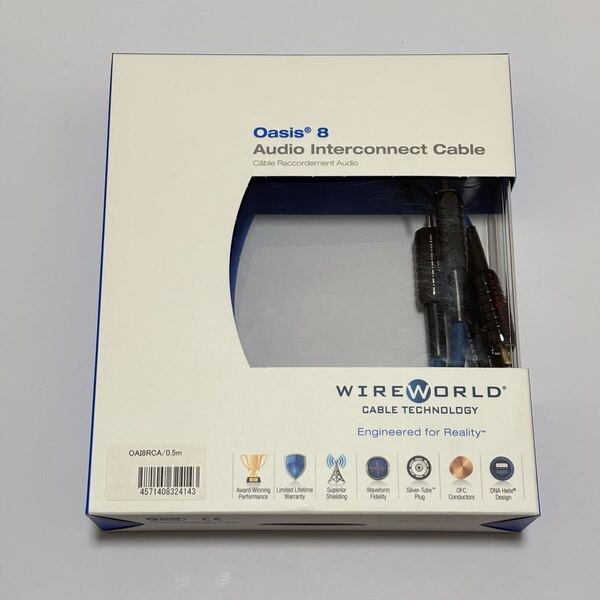 WIRE WORLD ワイヤーワールド Oasis 8 インターコネクトケーブル OAI8RCA 0.5m RCAケーブル