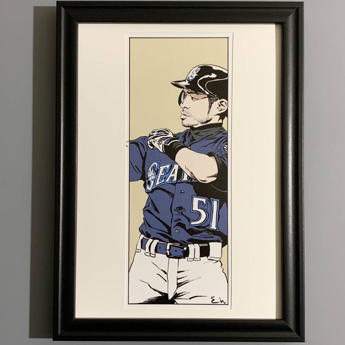 売れ筋がひ贈り物！ イチロー関連グッズ 額入りポスターなど