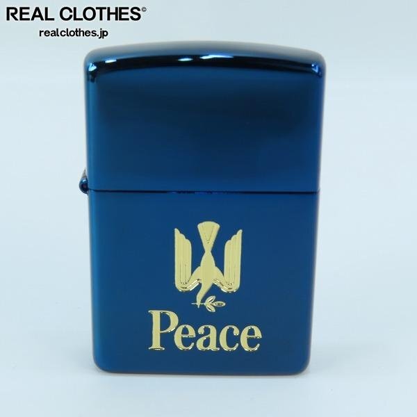 Yahoo!オークション -「ブルーチタン zippo peace」(Zippo Yahoo!オークション -「ブルーチタン zippo peace」(Zippo