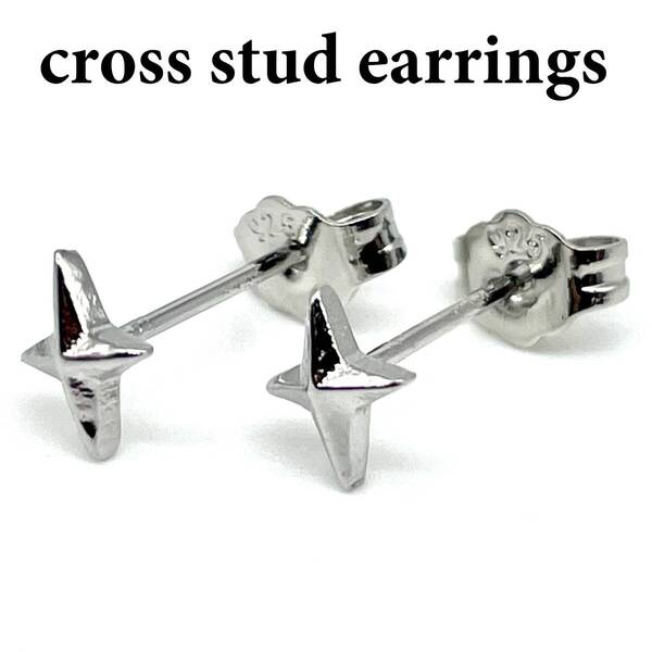 《 送料無料 》 ピアス メンズ シルバー925 20G 新品 人気 未使用 スタッドピアス キャッチピアス ストリート カジュアル 両耳用【PN2513】