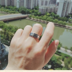 フリーメイソン デザイン リング ◆ 指輪 メンズ シルバー 19号 フリーサイズ 新品 人気 未使用 カジュアル プロビデンスの目 【PN3-312】