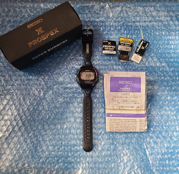 【即発送可】 SEIKO セイコー PROSPEX プロスペックス スーパーランナーズ 腕時計 ソーラー デジタル マラソン スポーツ s680-00a0