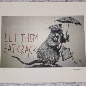 Banksy Let Them Eat Crack エスタンプリトグラフ 3/100☆送料無料