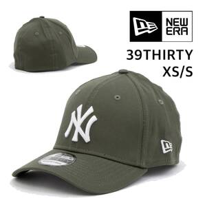 ☆正規品新品☆NEWERA 39THIRTY ニューエラ キャップ 帽子 サーティーナインサーティー ヤンキース オリーブ XS/Sサイズ MLBモデル