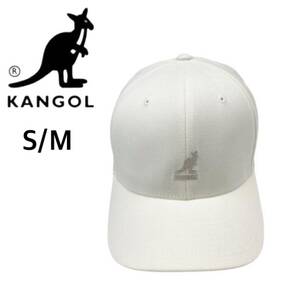 ☆正規品新品☆KANGOL WOOL FLEXFIT BASEBALL カンゴール キャップ 帽子 8650BC ベースボールキャップ カジュアル ホワイト S/M