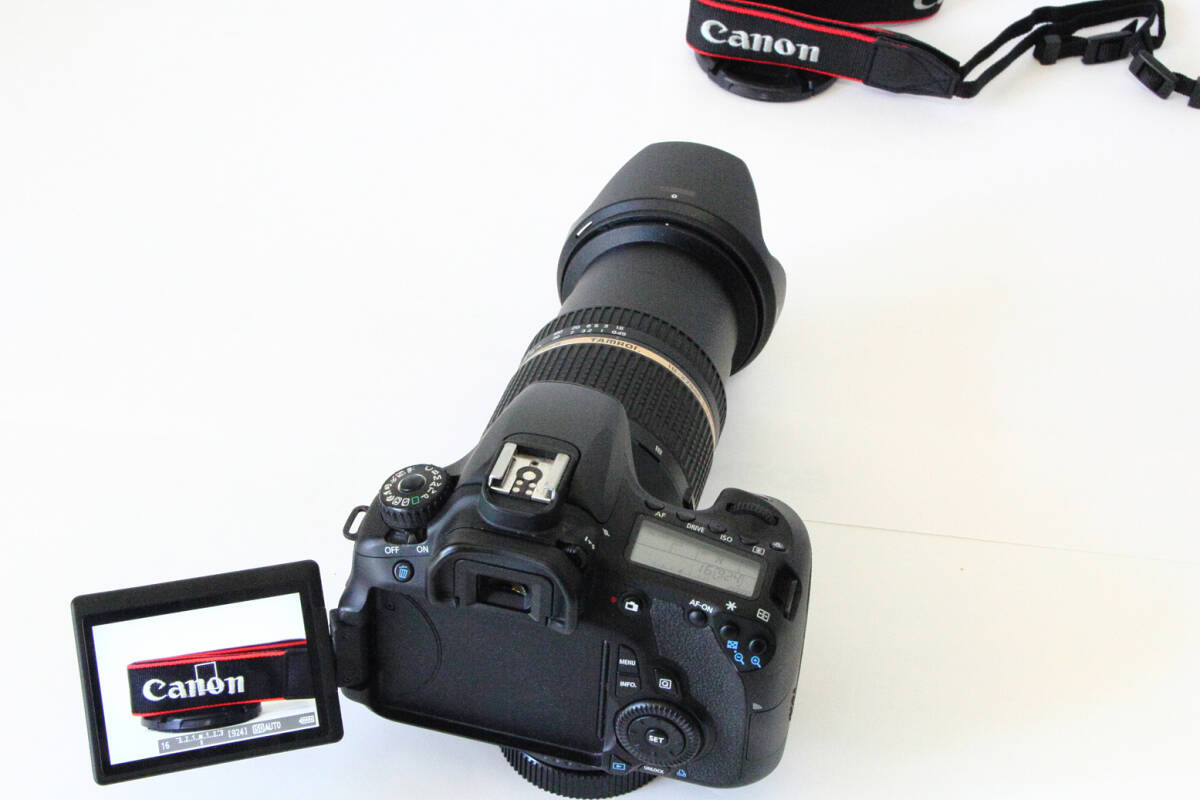CANON EOS60D シャッター約11,500回 メイン基板交換済+TAMROM 高倍率ズームレンズ AF 18-270mm VC (B003) 動作良好中古品 送料無料