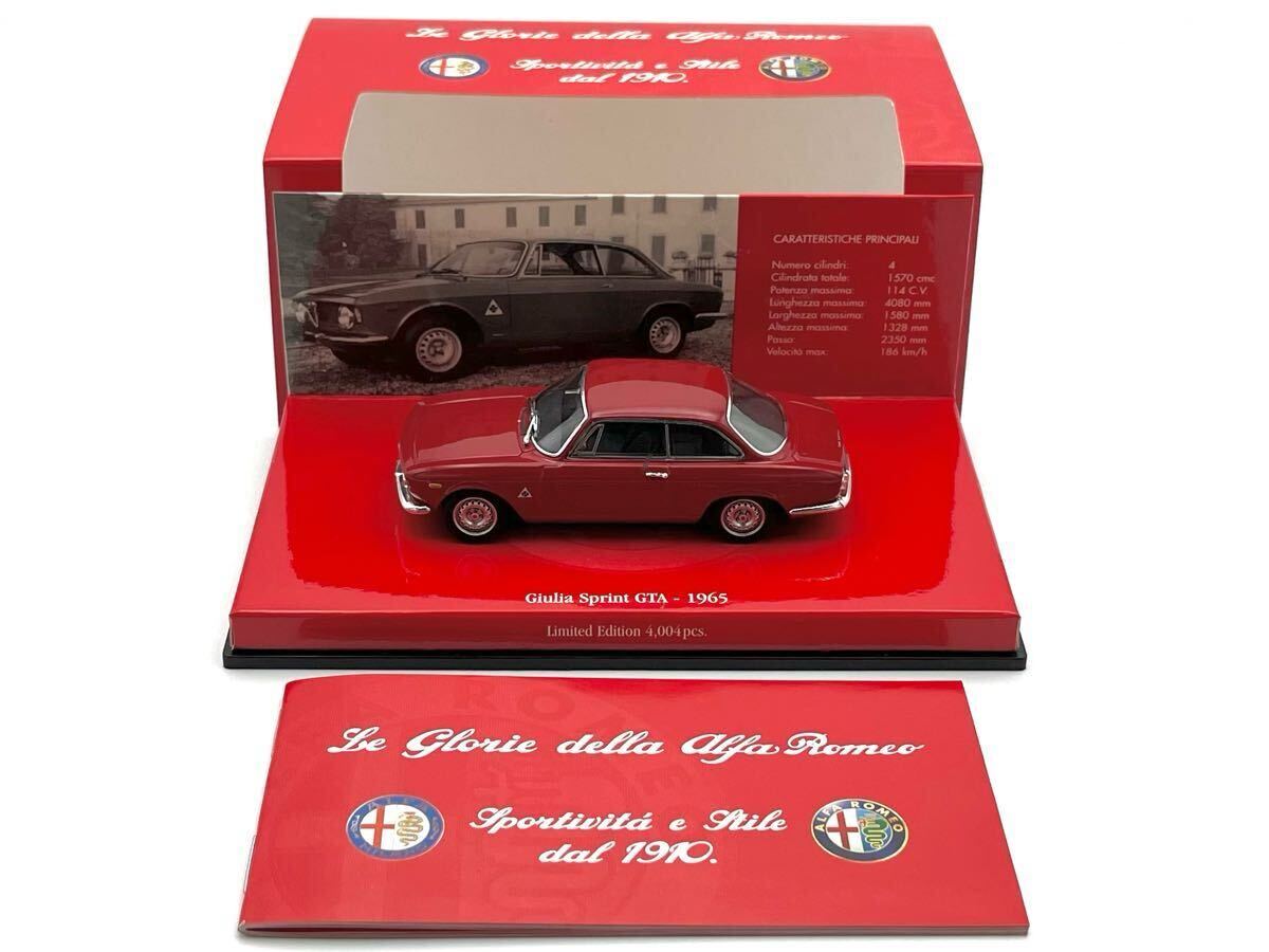 Amazon | MINICHAMPS 1/43 Alfa Romeo Giulia Sprint GTA 1965年