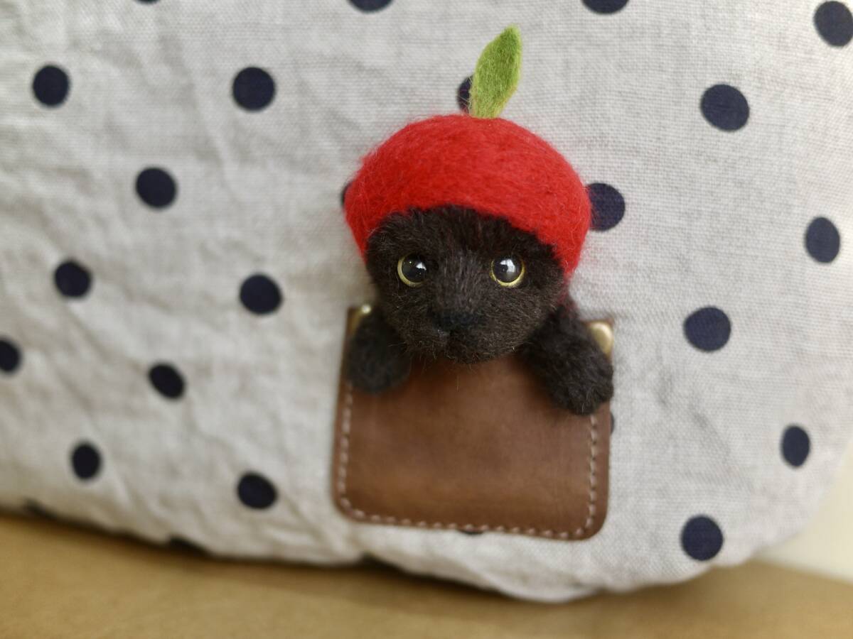 Yahoo!オークション -「黒猫」(羊毛フェルト) (ぬいぐるみ)の Yahoo!オークション -「黒猫」(羊毛フェルト) (ぬいぐるみ)の