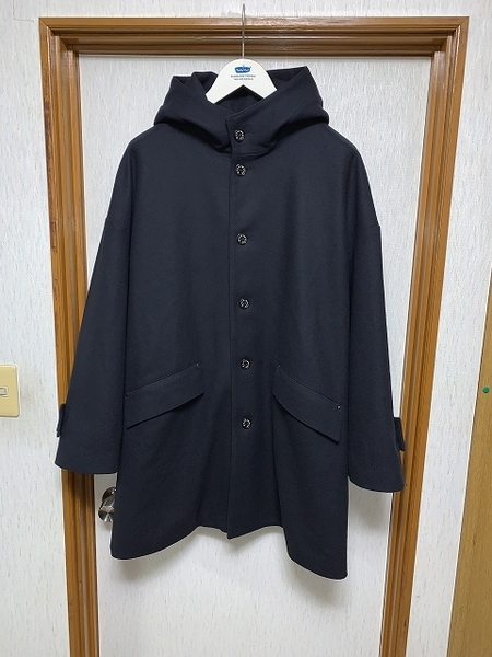 38 美品 23AW MACKINTOSH HUMBIE HOOD GTS ウールコート