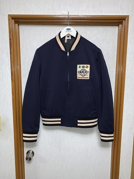 50 美品 GUCCI ウール ジップ スタジャン