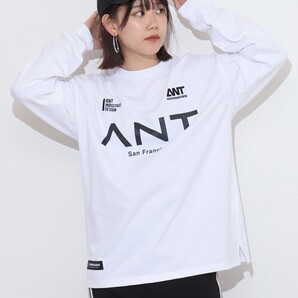 【新品未使用】tシャツ ANT INDUSTRIAL DESIGN オーバーサイズロングスリーブTシャツ メンズ レディースsize:L ユニセックス