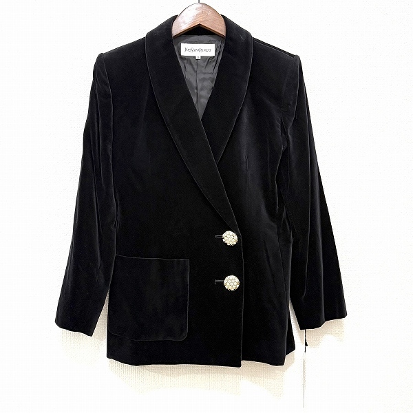 Yves Saint Laurent ジャケット 金ボタン ブラック Yahoo!オークション -「金ボタンジャケット」(イヴ・サン