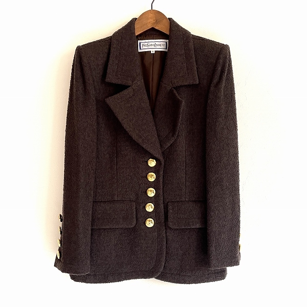 YVES SAINT LAURENT イヴ・サンローラン 金ボタンジャケット美品 Yahoo!オークション -「金ボタンジャケット」(イヴ・サン