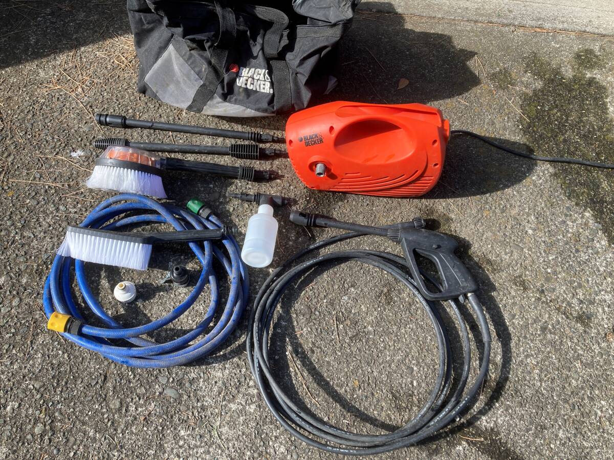 【新品未使用】BLACK+DECKER コンパクト高圧洗浄機 ブラック・アンド・デッカー コンパクト高圧洗浄機 | ポイント