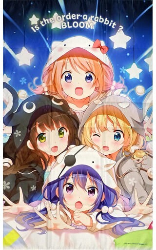 ご注文はうさぎですか？ ラスト賞 特大マルチクロス 集合 ごちうさ チノ シャロ ごちうさ ご注文はうさきですか？ 特大 マルチクロス きゃらっと