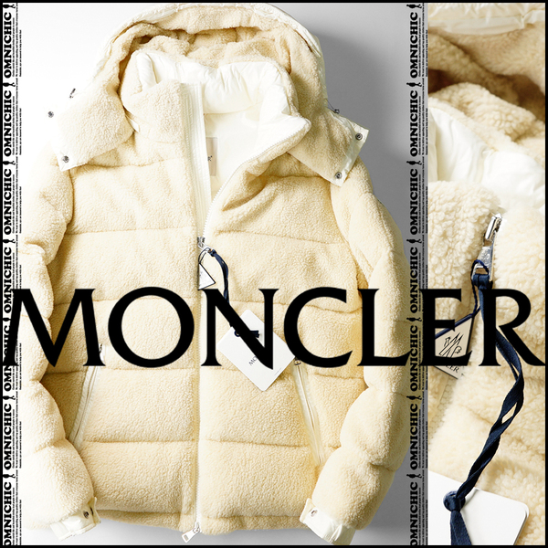 幻のMICHON■国内正規品/新品【MONCLER】モンクレール抜群の希少性!コントラストが高級感纏うボアダウンジャケット3/XL程度/フード脱着