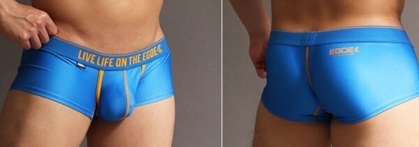送料無料 新品 未使用 ★☆ EGDE ☆★(エッジ) ロウライズボクサーパンツ L ブルー
