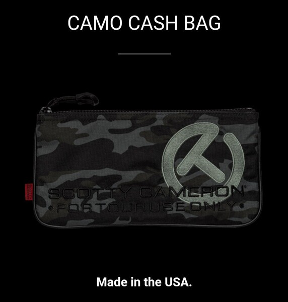 送料無料 新品 スコッティキャメロン キャッシュバッグ カモ サークル T 2023 Boise Open Limited Circle T Cash Bag Camo
