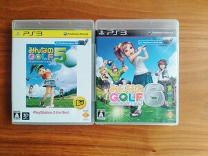 ★PlayStation3 PS3 みんなのGOLF5・みんなのGOLF6 ソフト ゴルフ