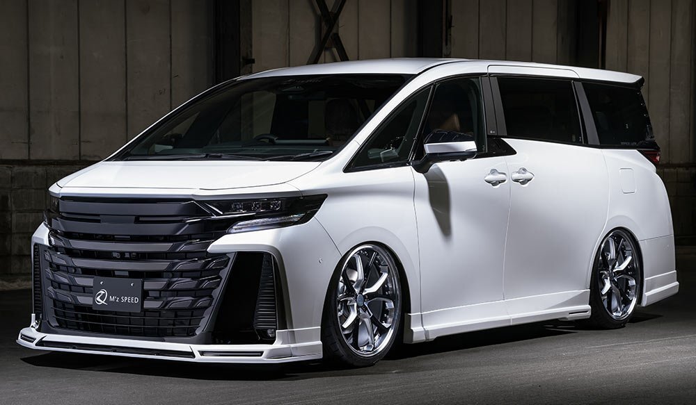 M'z SPEED 4点キット(マフラー4本出し用) つや消しブラック AES ヴェルファイアハイブリッド 40系 R5.6～ エグゼクティブ/Z プレミア