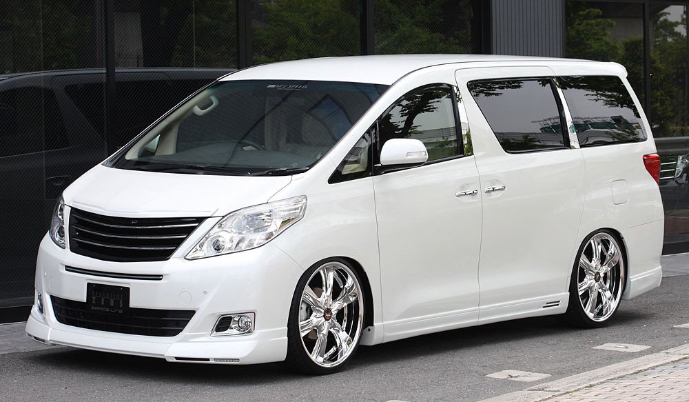 M\'z SPEED 4点キット(マフラーレス用) 未塗装 FRP アルファードハイブリッド ATH20W H23.11~H26.12 G/X MC後