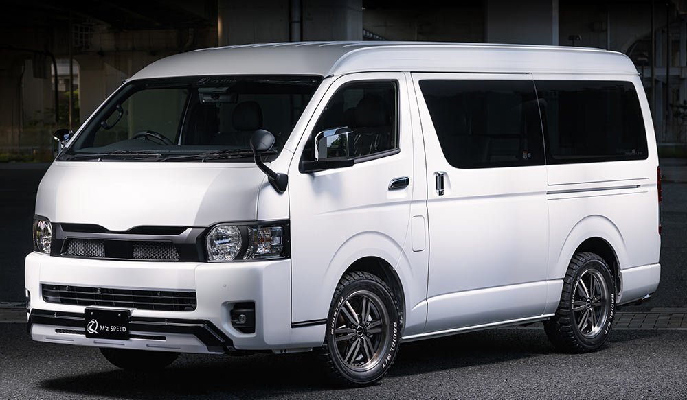 M\'z SPEED 2点キット 塗り分け塗装 (070/BK) AES ハイエースバン GDH211K TRH211K R2.5~ スーパーGL ワイド