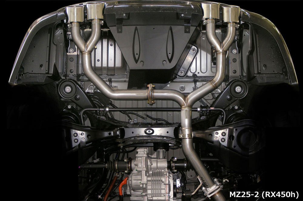 M\'z SPEED エキゾーストシステム 左右4本出し (MZ25-2) レクサス RX450h DAA-GYL10W DAA-GYL15W DAA-GYL16W H24.4~H27.9 2GR-FXE MC後