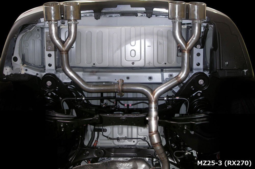 M\'z SPEED エキゾーストシステム 左右4本出し (MZ25-3) レクサス RX270 DBA-AGL10W H24.4~H27.9 1AR-FE