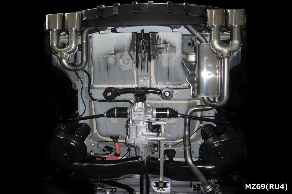 M'z SPEED エキゾーストシステム (MZ69) チタン ヴェゼル DAA-RU4 H25.12～H30.1 LEB-H1社外品