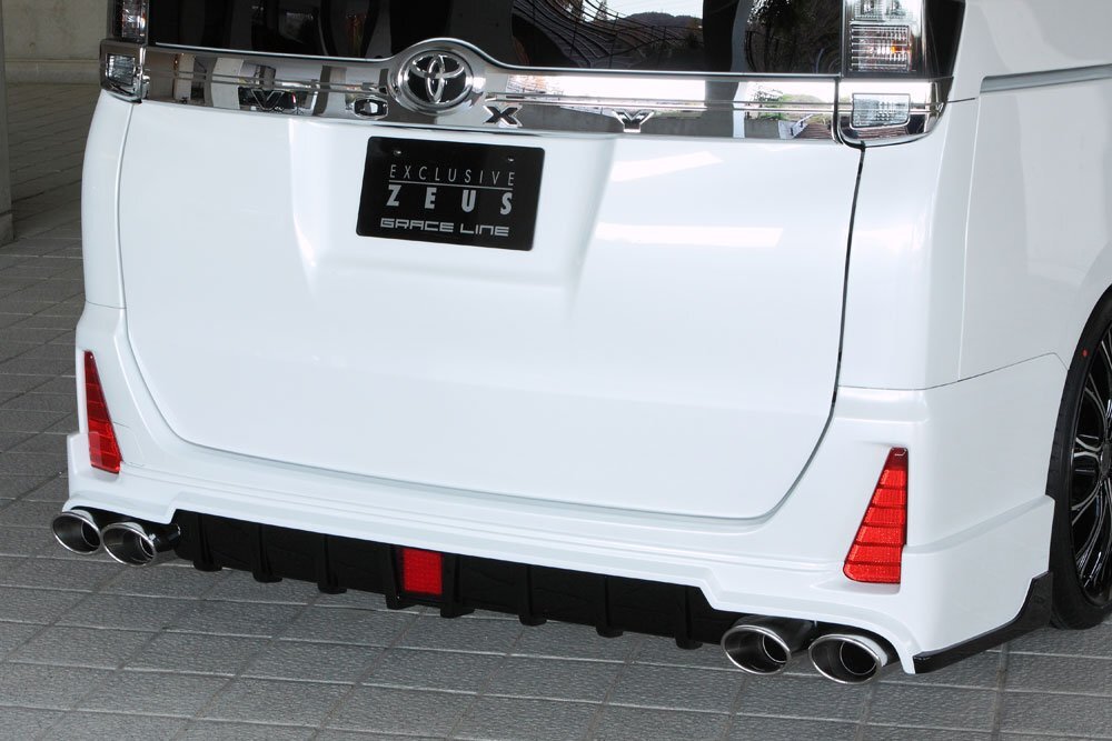 M\'z SPEED リアアンダースポイラー ブラック (202) FRP ヴォクシー ZRR80W ZRR85W H26.1~H29.7 ZS MC前 ソナー無車