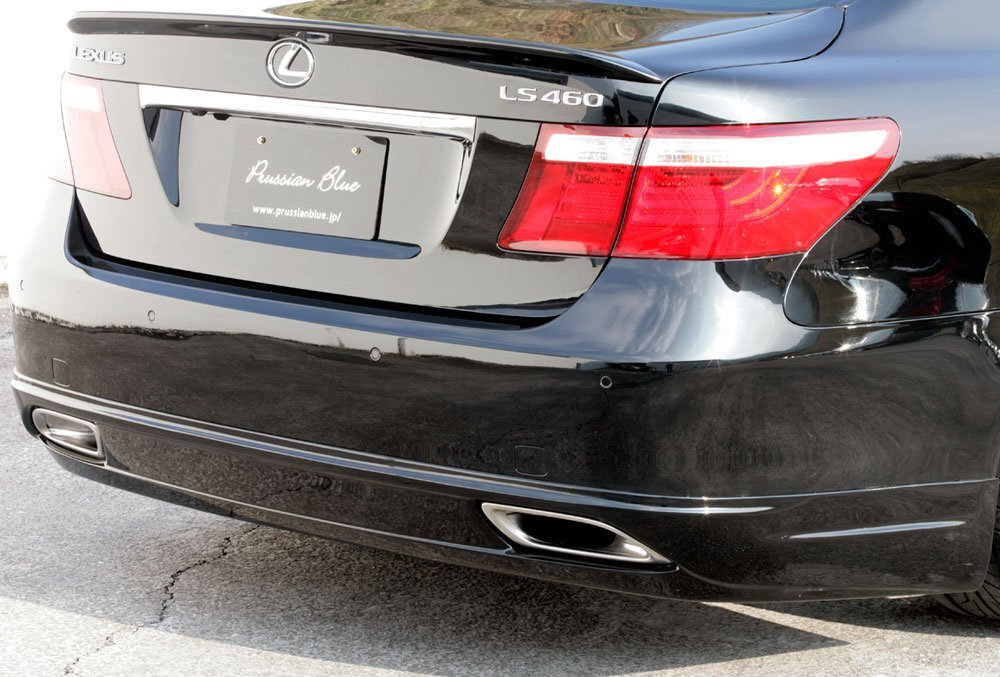 M'z SPEED リアアンダースポイラー 未塗装 FRP レクサス LS600hL UVF46 H18.9～H21.9 MC前