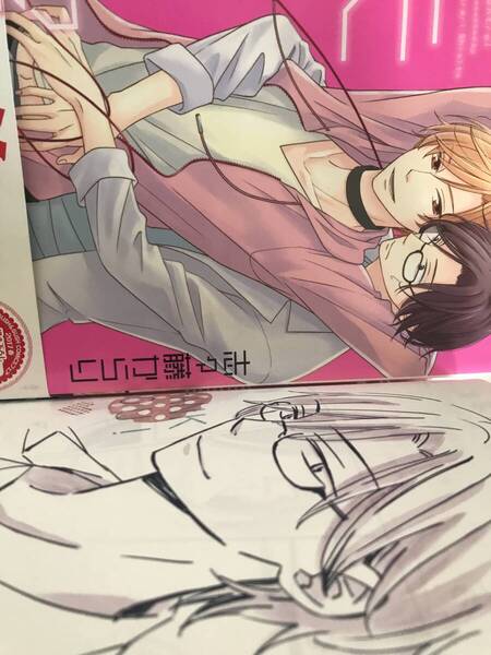 BL 直筆イラストサイン本 BL リモコン彼氏 志々藤からり直筆カラーイラストサイン本