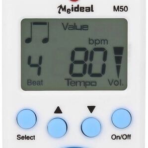 メトロノーム M50 電子Meideal ミニメトロノーム 電子デジタルテンポテンポ30〜280bpm 0〜9ビート値 高ボリューム クリップ式5.5x3.2x3.5cm