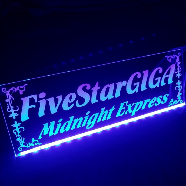 ファイブスター ギガ④ LED アクリルプレート ワンマン灯 トラック アンドン 安全窓 内装 ライト いすゞ GIGA ISUZU シガーソケット USB