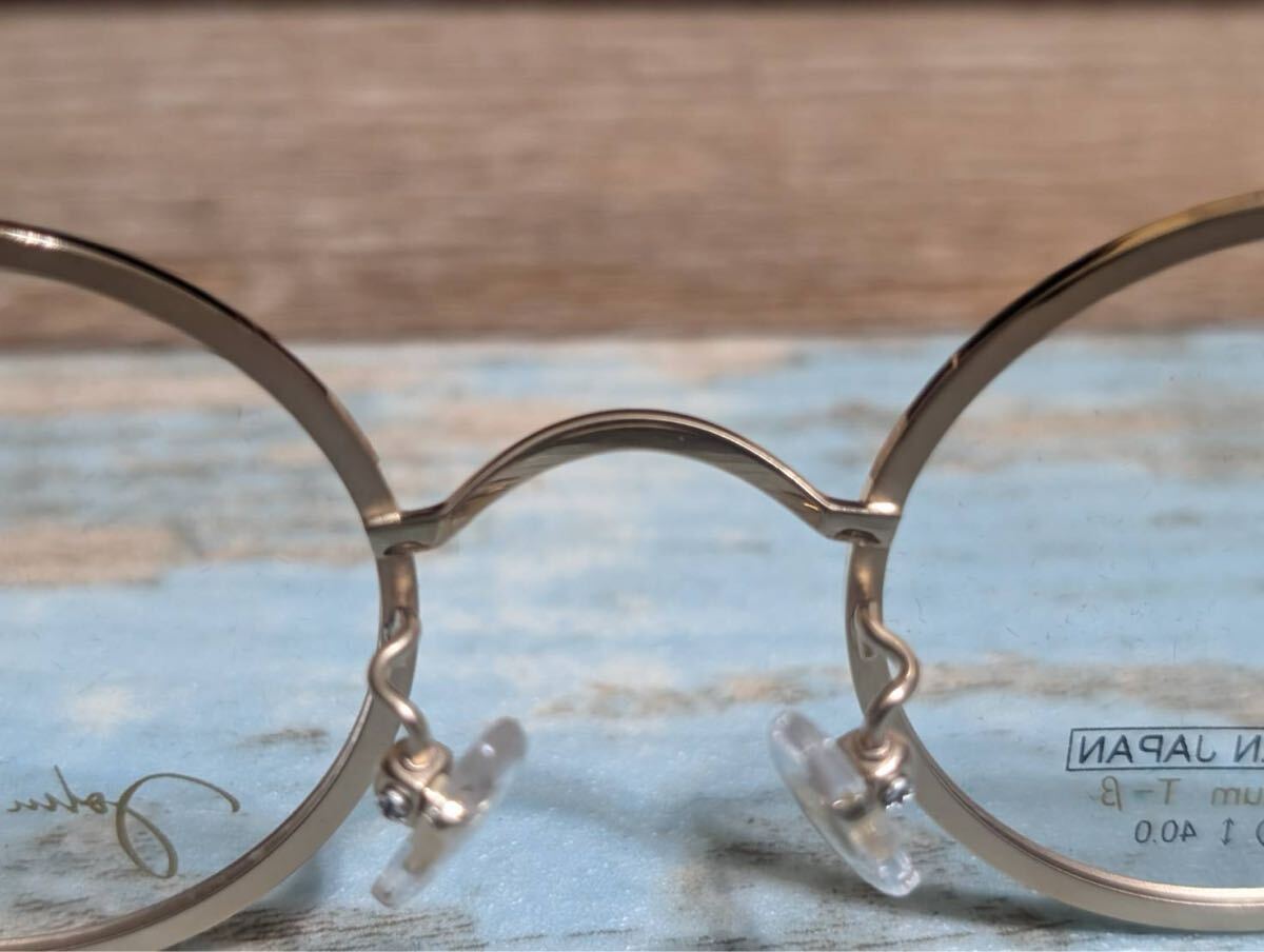 ★未使用・限定品★John Lennon ジョンレノン 丸眼鏡 メガネフレーム Titanium T-β チタニウム JL-P301 80周年特別仕様ケース付き