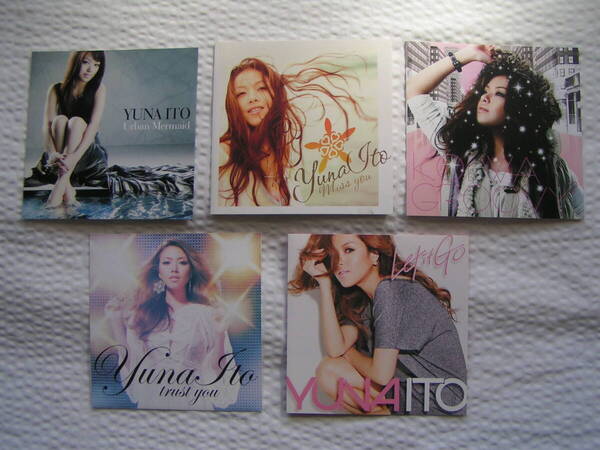 5998-039-2【150円+送料200円】《CD》YUNA ITO 伊藤由奈 「Urban Mermaid」・「miss you」・「恋はgroovy×2」など5枚