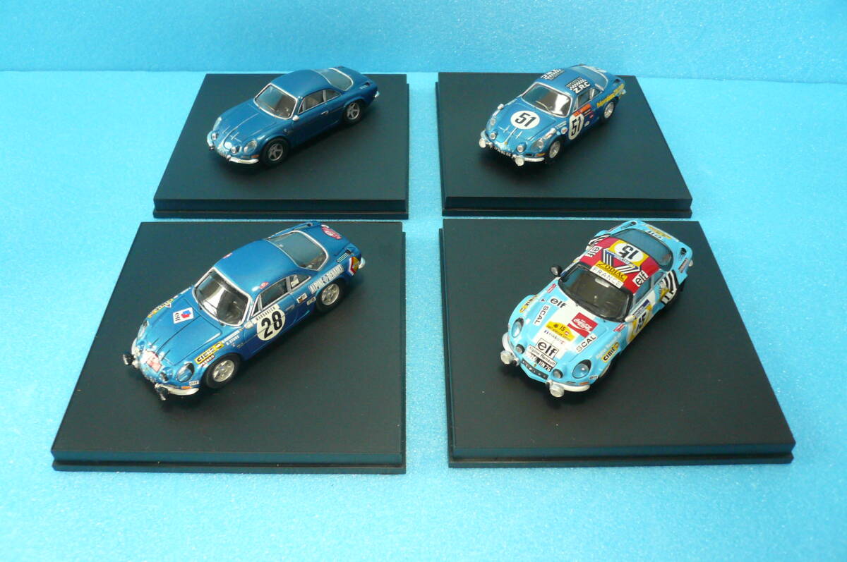 ☆ ① トロフュー Trofeu 1/43 ミニカー アルピーヌ ルノー A110 エーワンテン ベルリネット 4台 ☆