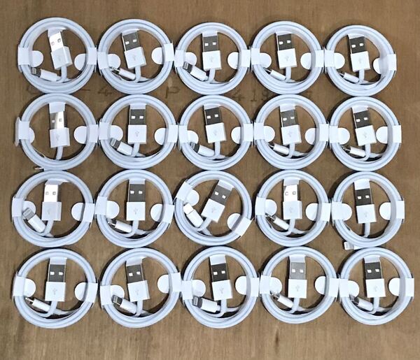 20本セット 1m ライトニングケーブル USB 充電器 iPhone 純正品質 卸 充電ケーブル アイフォン 1a usb 携帯 iPhone5 6 7 8 9 10 11 12 13