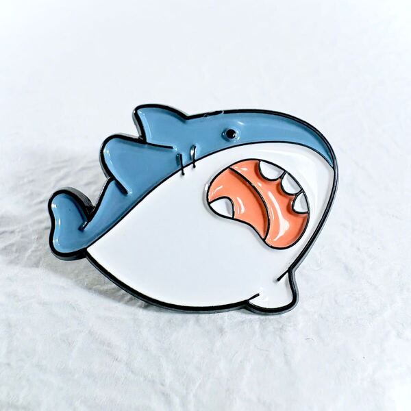 【ピンバッジ】サメ 海の生きもの 海洋生物 shark