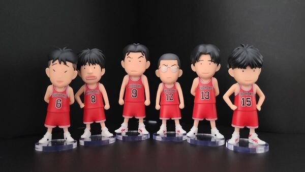 SLAM DUNK FIGURE COLLECTION スラムダンク フィギュアコレクション 安田 角田 潮崎 桑田 佐々岡 石井 用台座