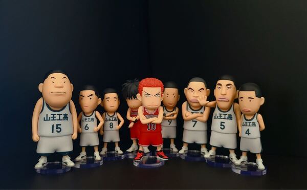 SLAM DUNK FIGURE COLLECTION スラムダンク コレクションフィギュア 山王メンバ 桜木花道 流川楓 用台座