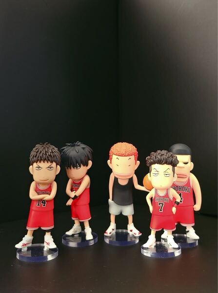 SLAM DUNK FIGURE COLLECTION スラムダンクフィギュアコレクション 桜木花道 流川楓 赤木剛憲 宮城リョータ 三井寿 用台座