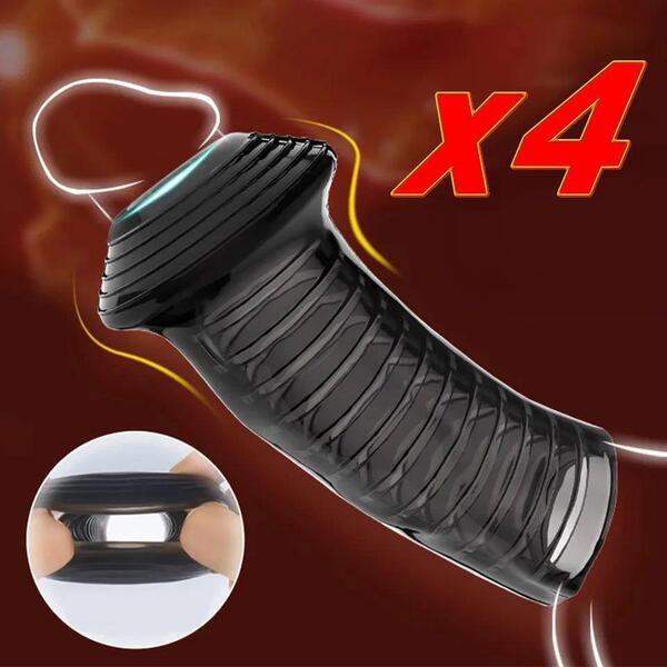 仮性 包茎矯正 亀頭トレーニング4個 コックリング 伸張器具 サック ペニス 早漏防止 増大 亀頭露出 長持ちスリーブ シリコン 匿名OK送料込