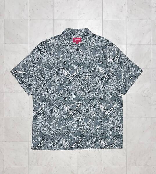 【美品】SUPREME シュプリーム【Dollar S/S Shirt】23SS ダラー ショートスリーブ シャツ Mサイズ グリーン