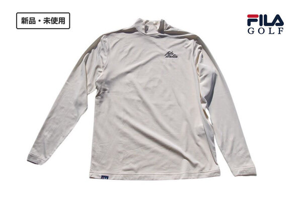 送料無料★新品|未使用|フィラゴルフ|FILA GOLF|裏起毛長袖モックアップシャツ|メンズゴルフウェア|M